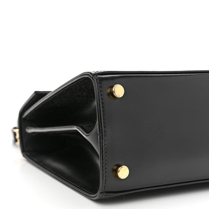 Salvatore Ferragamo Brushed Off Calfskin Iconic Top Handle Bag Black 9 of 12