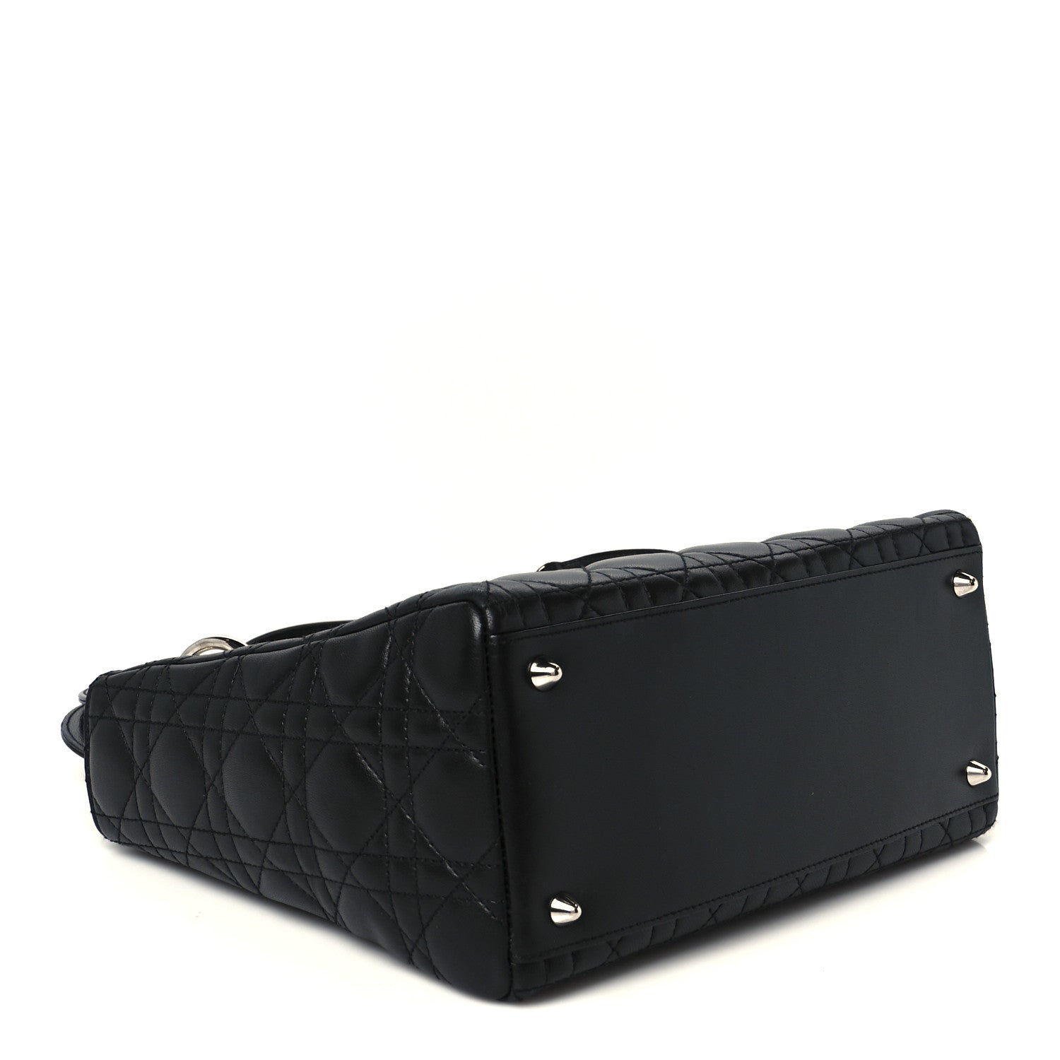 Christian Dior Lambskin Cannage Medium Lady Dior Black 4 of 10