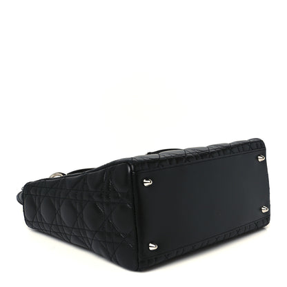 Christian Dior Lambskin Cannage Medium Lady Dior Black 4 of 10