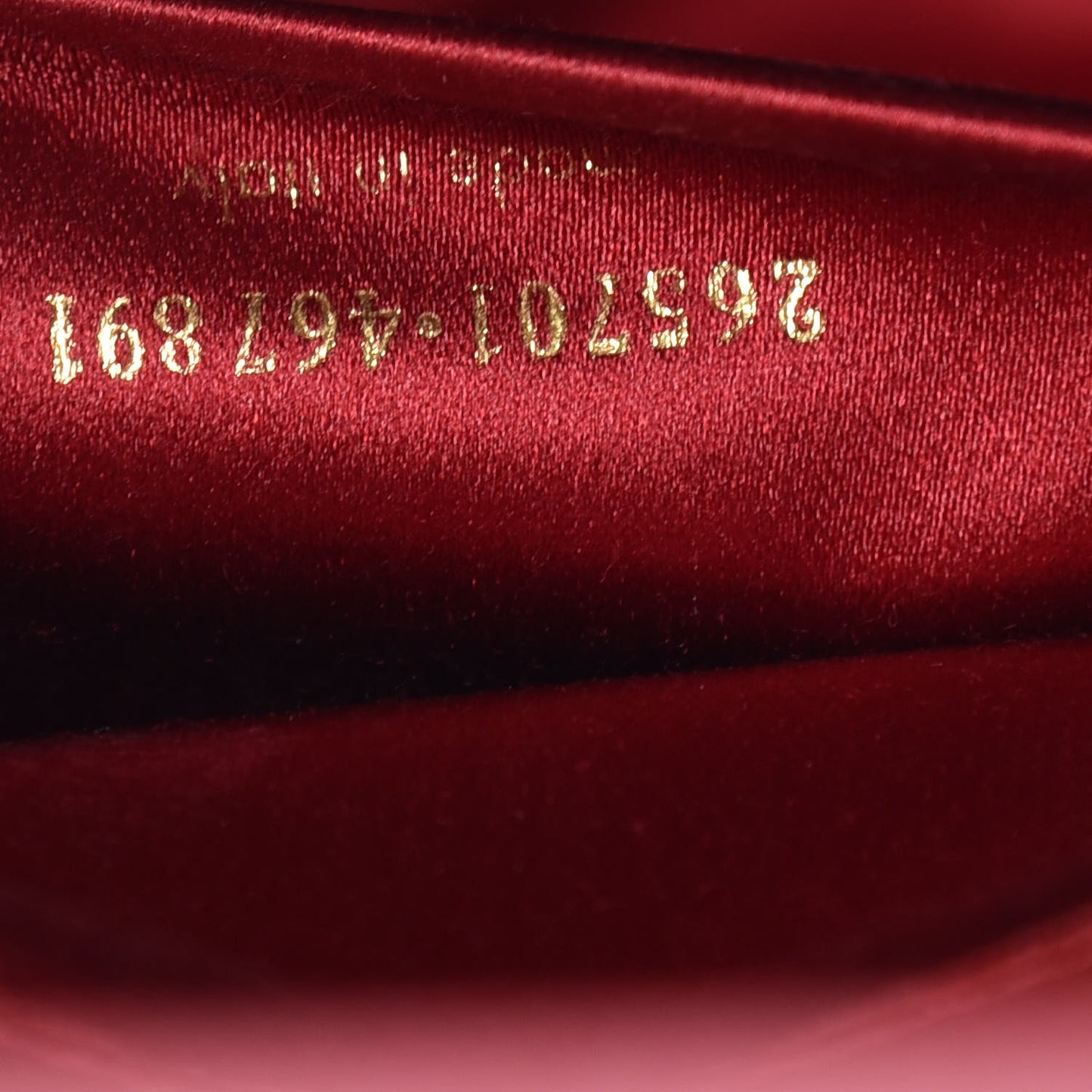 Textured Calfskin Classic Y Ligne Clutch Red