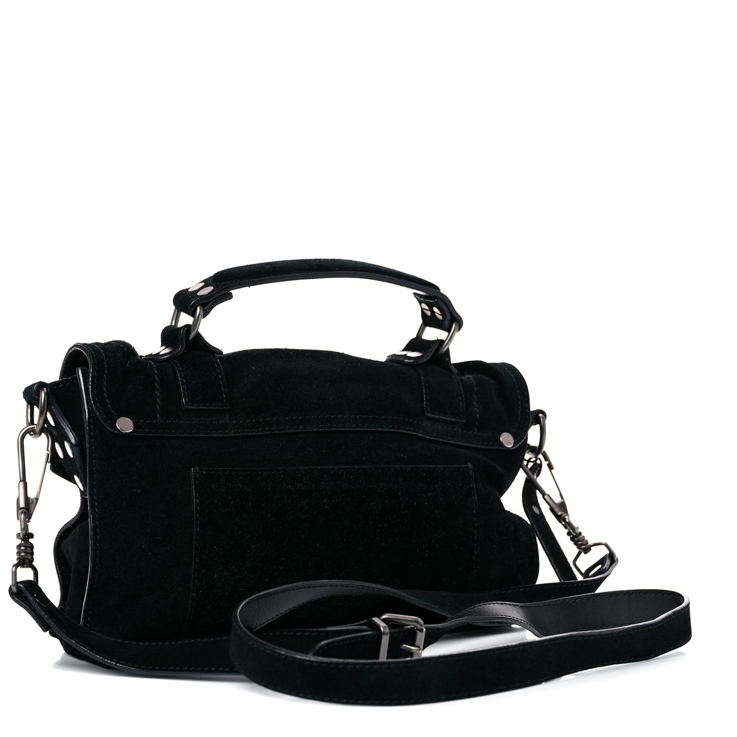Suede Tiny PS1 Satchel Black