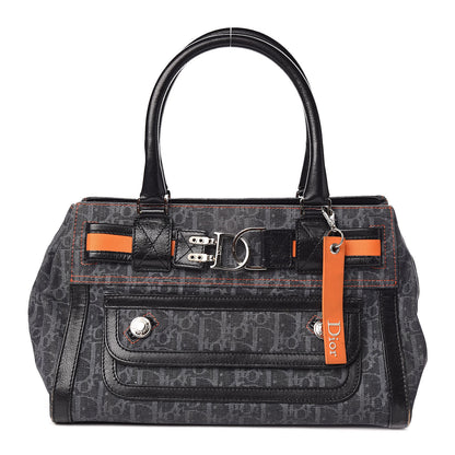 Christian Dior Denim Monogram Flight Tote Blue 1 of 14