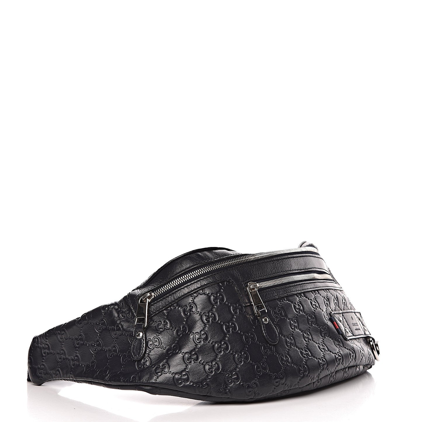 Guccissima Web Belt Bag Navy