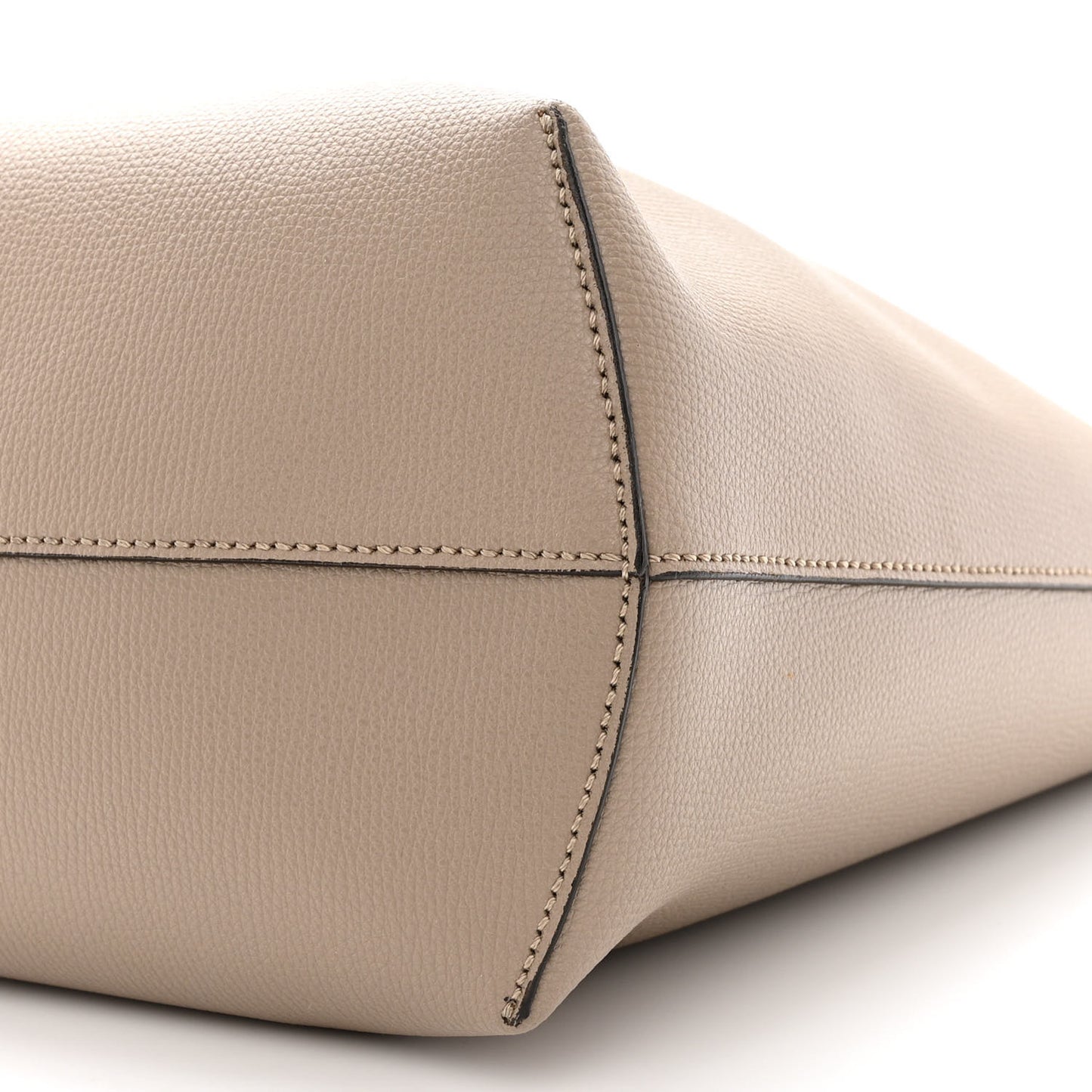 Vitello Vienna Enamel F is Fendi Shopping Tote Tortora Taupe