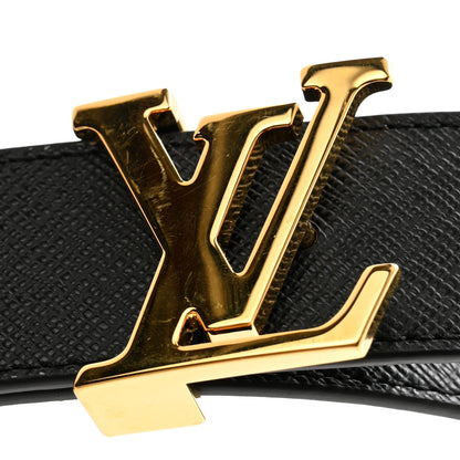 Louis Vuitton Calfskin Monogram 30mm LV Initiales Reversible Belt 90 36 Black 7 of 7