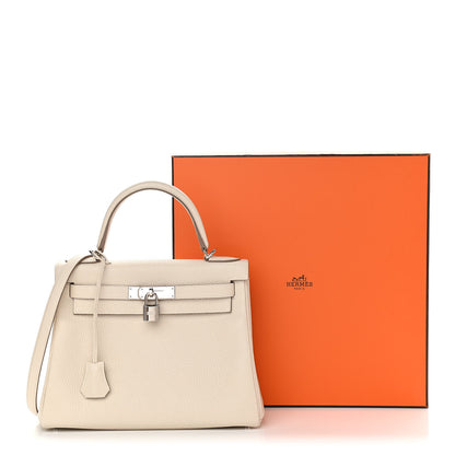 Hermes Taurillon Clemence Kelly Retourne 28 Craie 12 of 12
