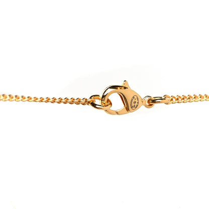 Chanel Metal CC Paris Button Necklace Gold 4 of 5