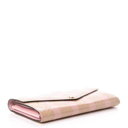 Louis Vuitton Vernis Rayures Sarah Wallet NM Dune 4 of 12