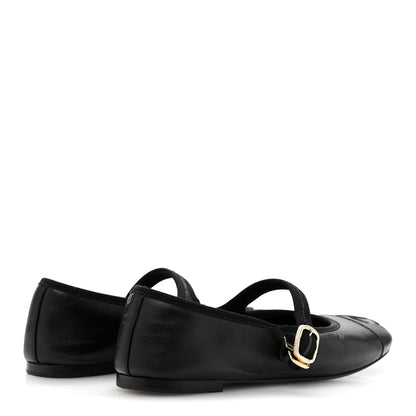 Chanel Lambskin Mary Jane Flats 39 Black 5 of 10