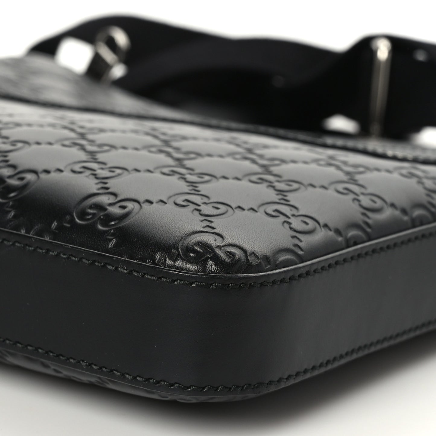 Guccissima Signature Small Messenger Bag Black