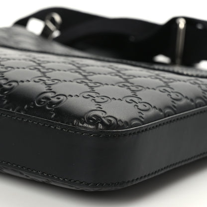 Gucci Guccissima Signature Small Messenger Bag Black 10 of 10