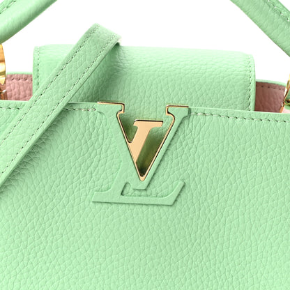 Louis Vuitton Taurillon Mini Capucines Vert Pomme 7 of 9