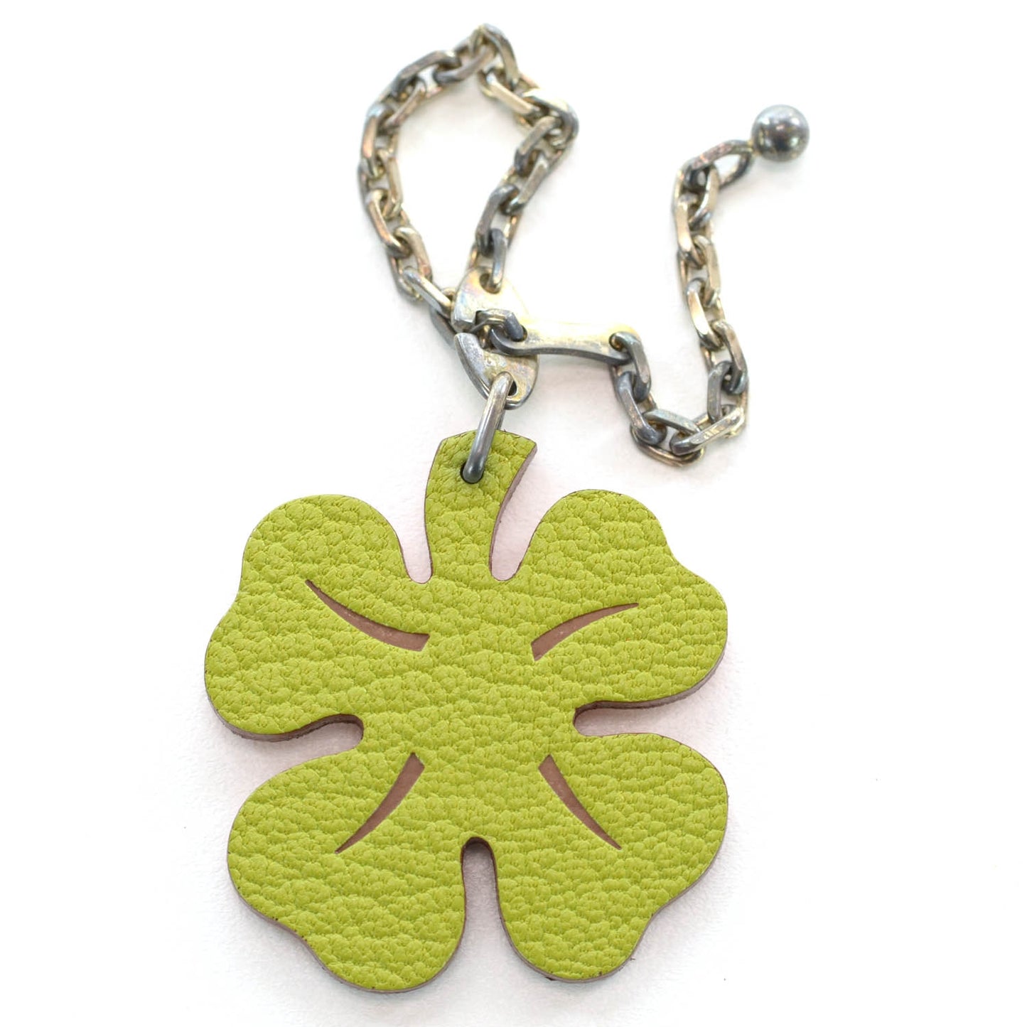 Chevre Lucky Clover Key Chain Vert Anis Orange