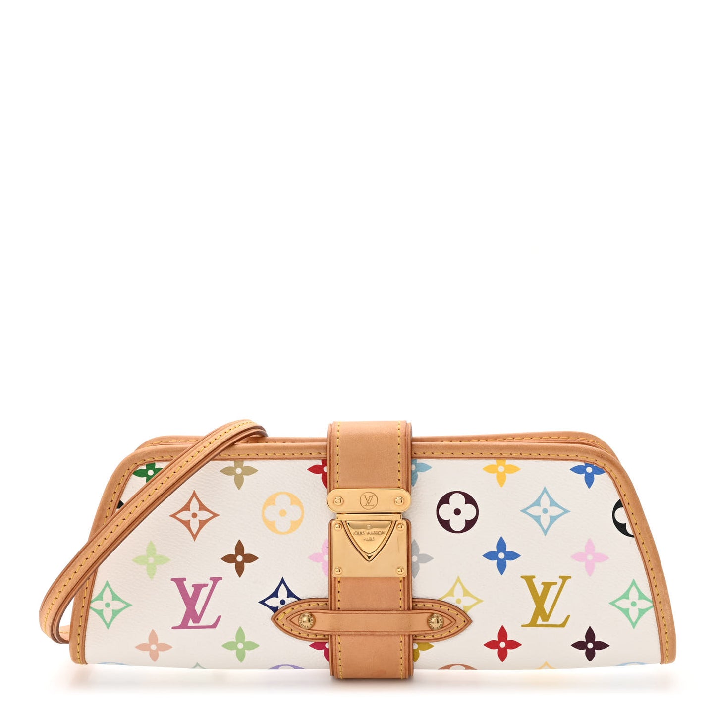 LOUIS VUITTON Monogram Multicolor Shirley White