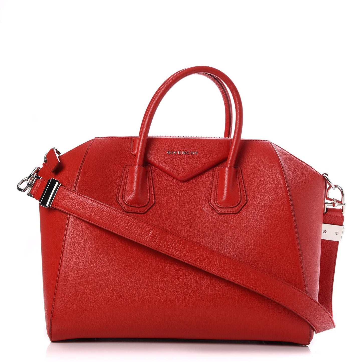 Sugar Goatskin Medium Antigona Red