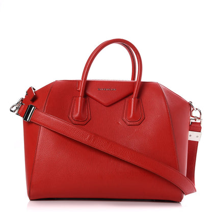 Givenchy Sugar Goatskin Medium Antigona Red 1 of 16