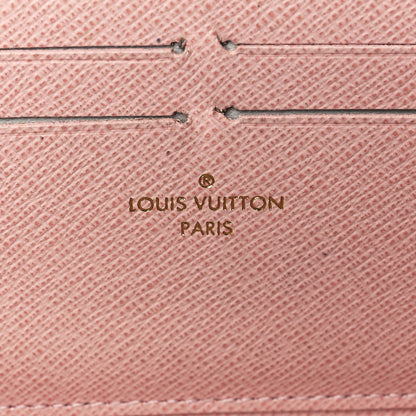 Louis Vuitton Damier Azur Clemence Wallet Rose Ballerine 6 of 10