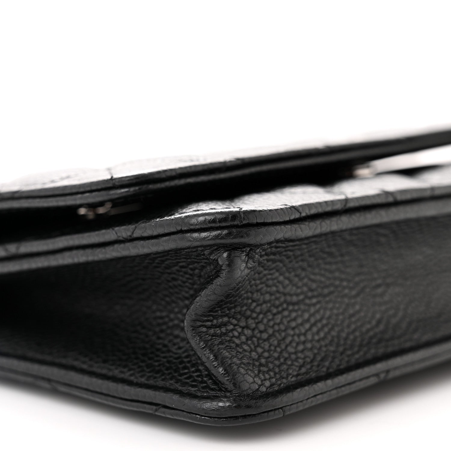 Chanel Caviar Quilted Wallet on Chain WOC Black 10 of 12