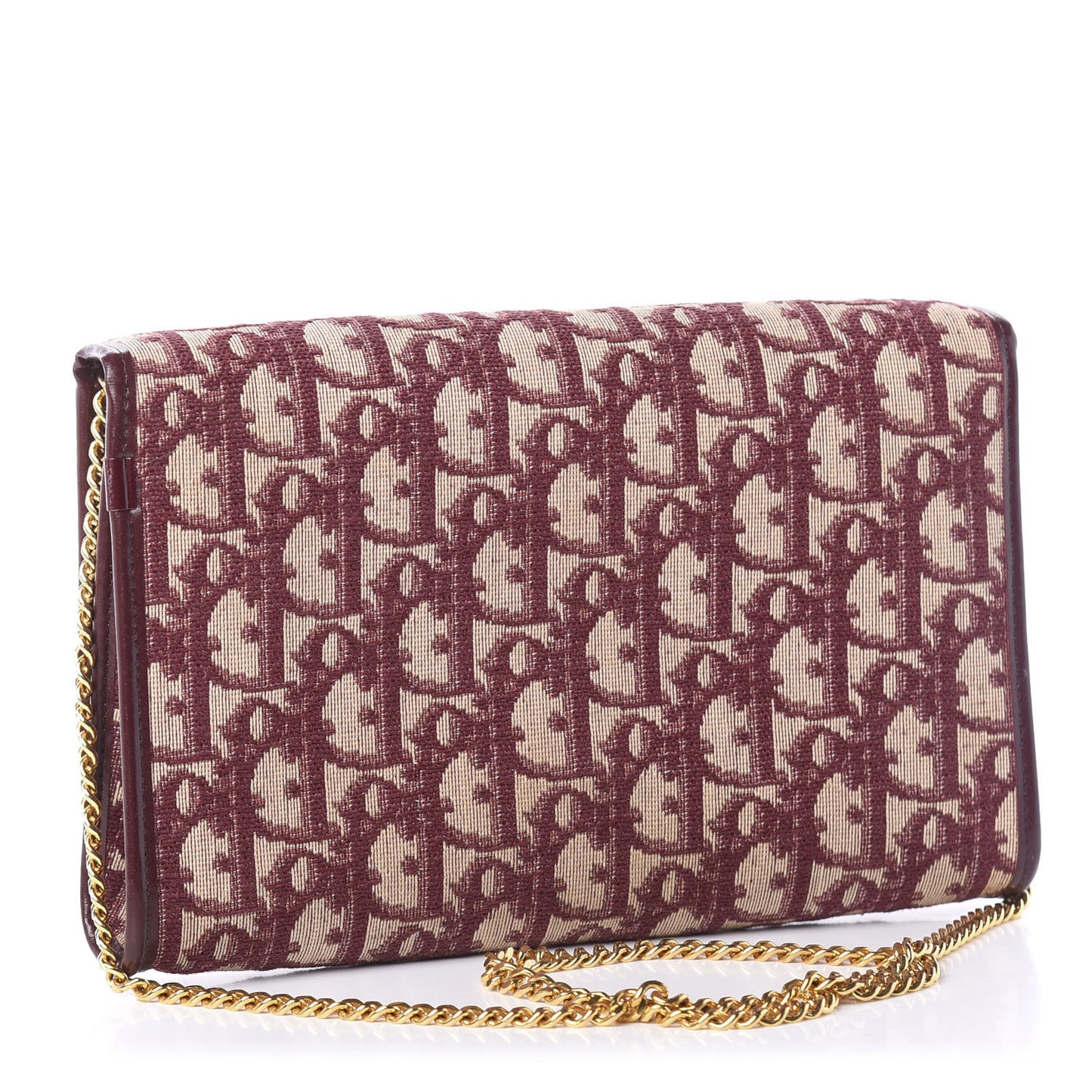 Monogram Chain Flap Burgundy