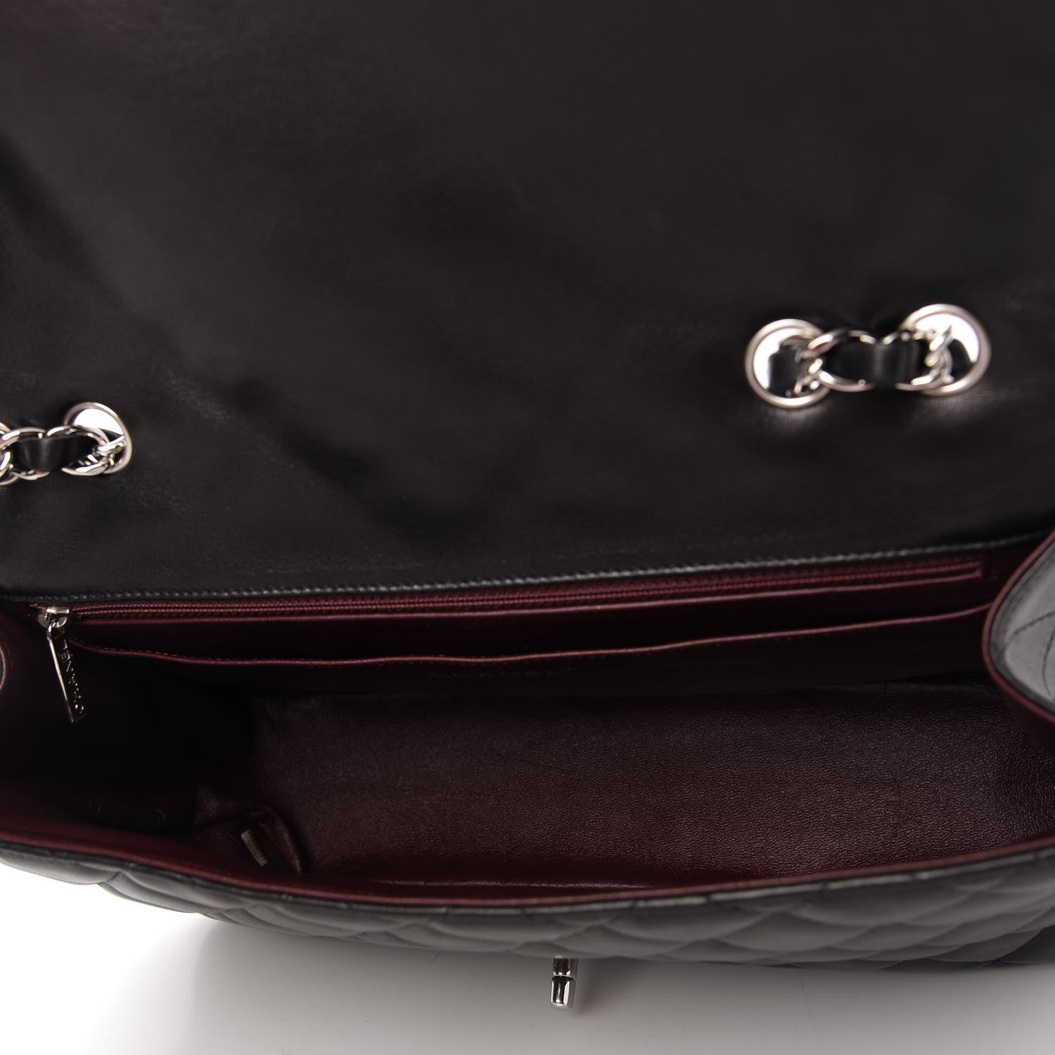 Chanel Lambskin Quilted Jumbo Single Flap Black 5 of 11