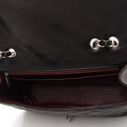 Chanel Lambskin Quilted Jumbo Single Flap Black 5 of 11
