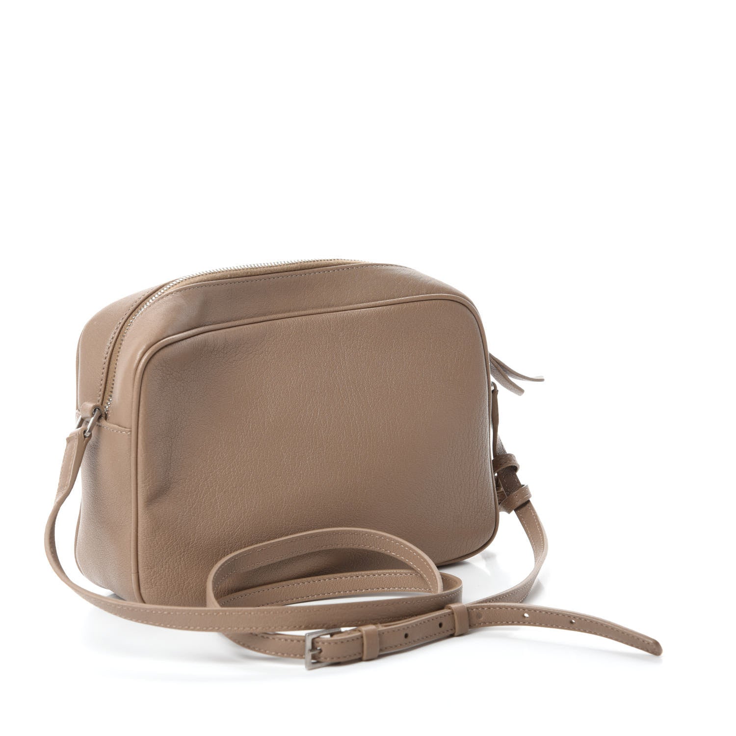 Saint Laurent Lambskin Monogram Small Lou Camera Bag Dark Beige 3 of 10