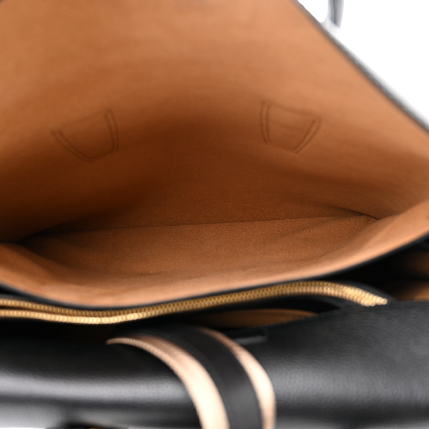 Grained Calfskin Large Milla Tote Black