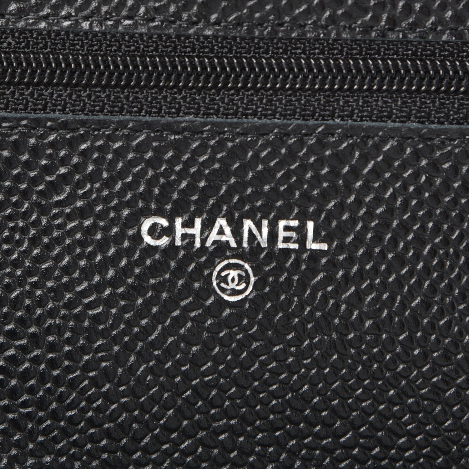 Chanel Caviar Quilted Wallet On Chain WOC Black 6 of 9