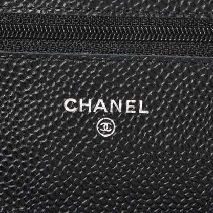 Chanel Caviar Quilted Wallet On Chain WOC Black 6 of 9
