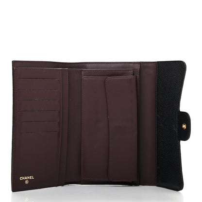 Chanel Caviar Quilted Medium Flap Wallet Black 4 of 4