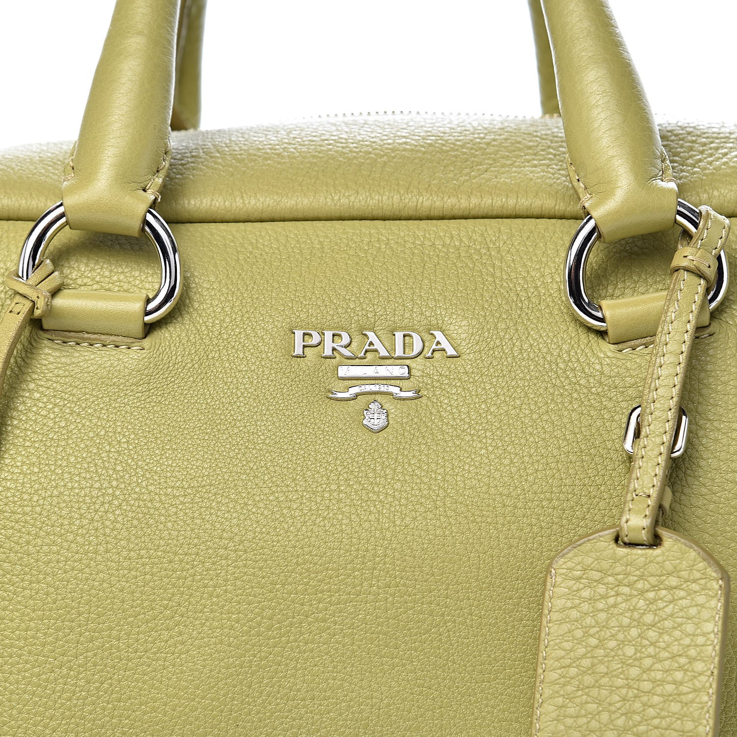 Prada Vitello Daino Satchel Cedro 13 of 13