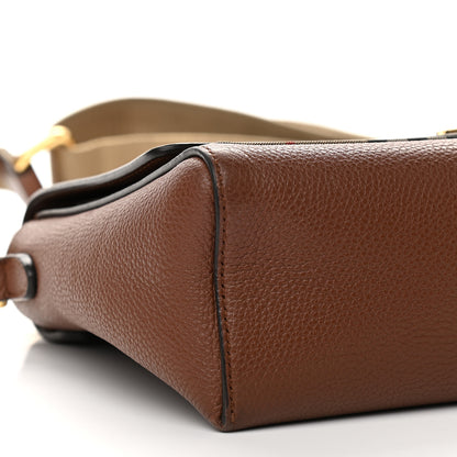 Burberry Calfskin Vintage Check Note Crossbody Bag Tan 8 of 13