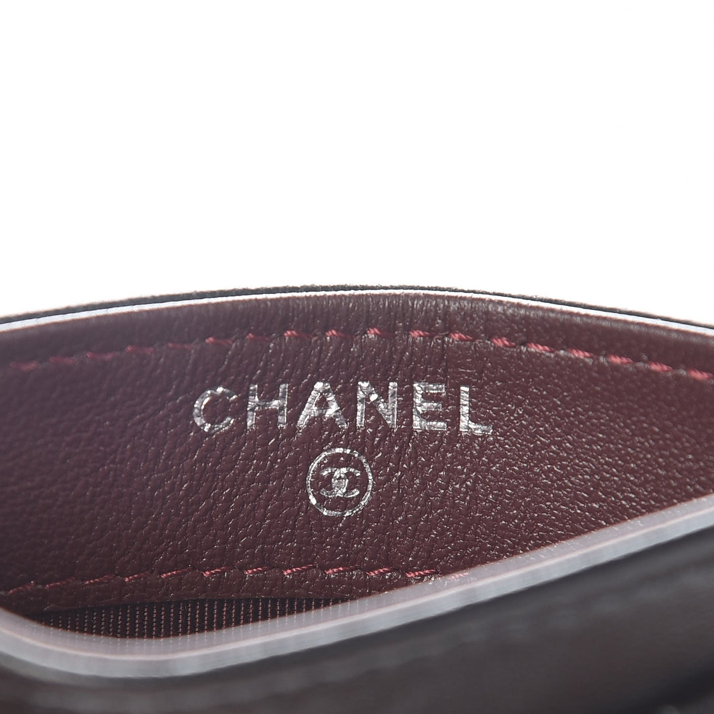 Lambskin Quilted Card Holder Black