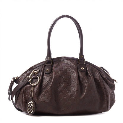 Gucci Guccissima Medium Sukey Boston Chocolate 1 of 8