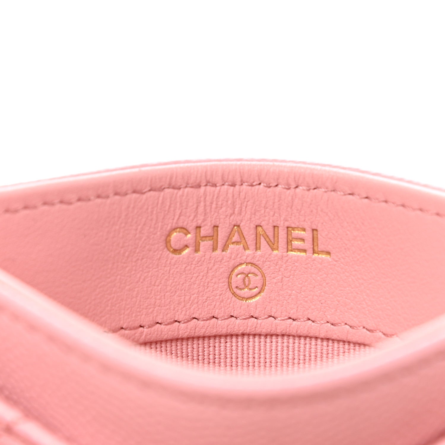 Chanel Caviar Quilted Card Holder Pink 6 of 9
