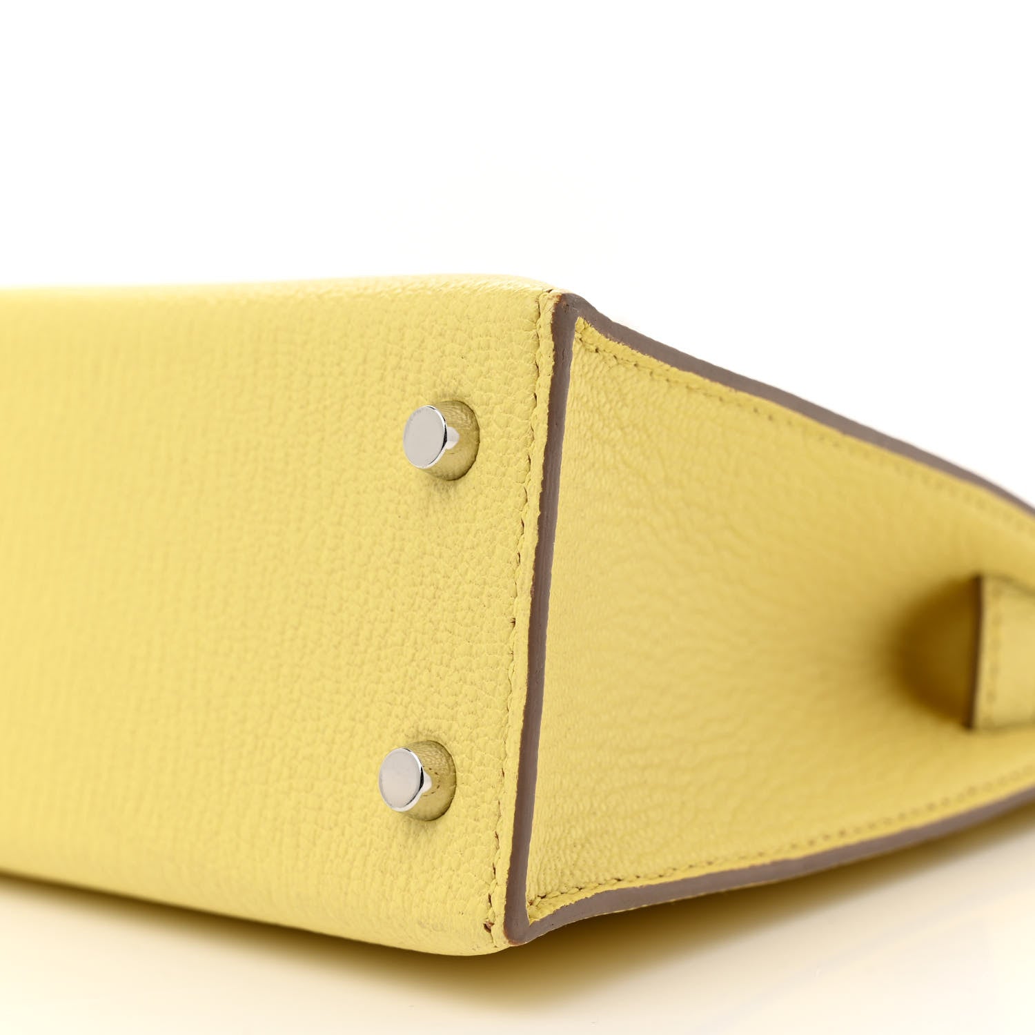 Hermes Chevre Mysore Mini Kelly Sellier 20 Limoncello 10 of 13
