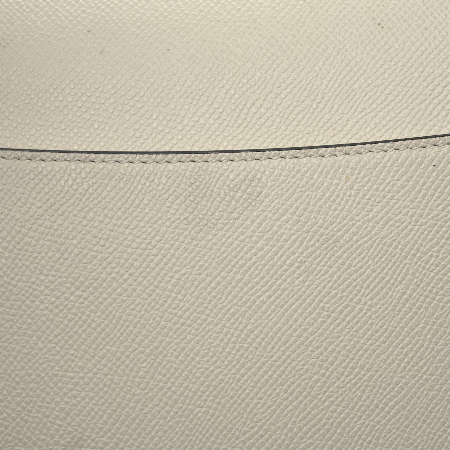 Grained Calfskin Saddle Bag With Strap Latte