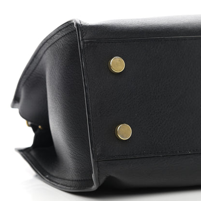 Saint Laurent Calfskin Monogram Baby Downtown Cabas Black 9 of 12