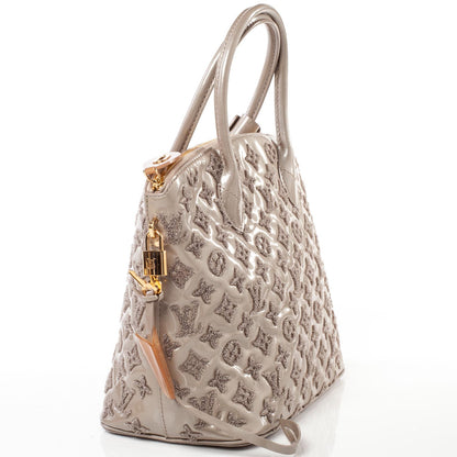 Louis Vuitton Patent Lambskin Fascination Lockit Gris 4 of 18