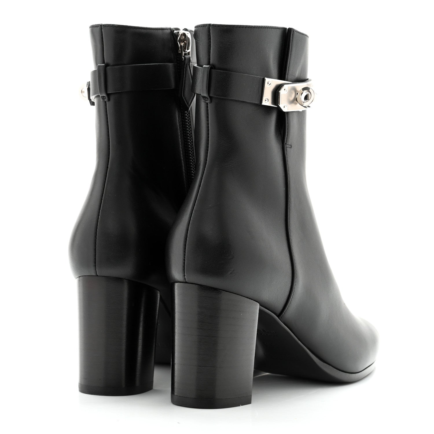 Hermes Calfskin Saint Germain Ankle Boots 36.5 Black 4 of 11