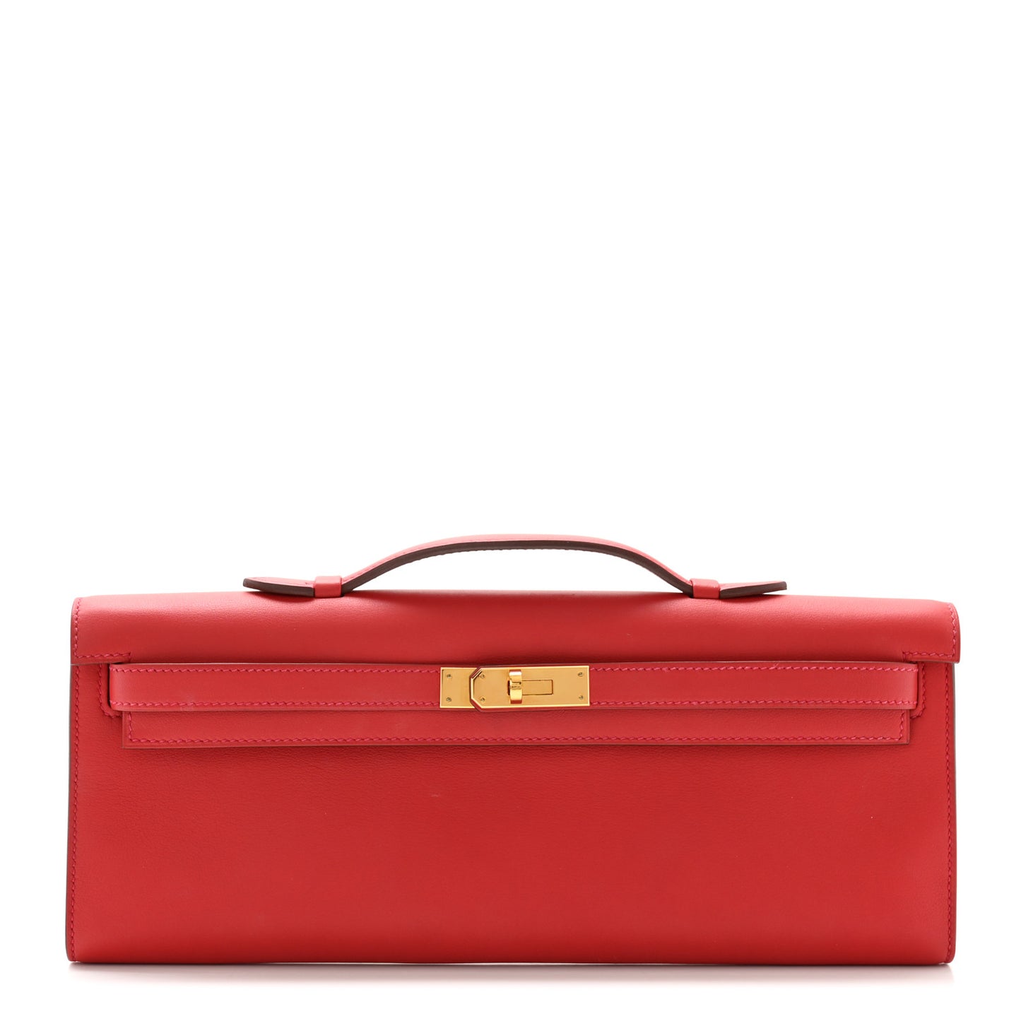 Swift Kelly Cut Clutch Pochette Vermillion