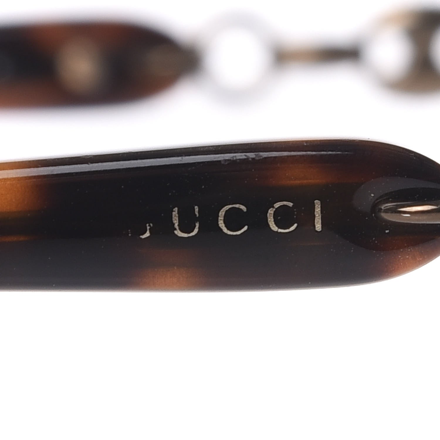 Gucci Crystal Marina Chain Sunglasses 4250/N/S Tortoise 6 of 10