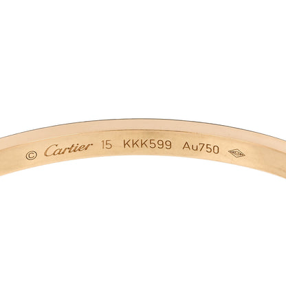 Cartier 18K Yellow Gold Small LOVE Bracelet 15 6 of 8