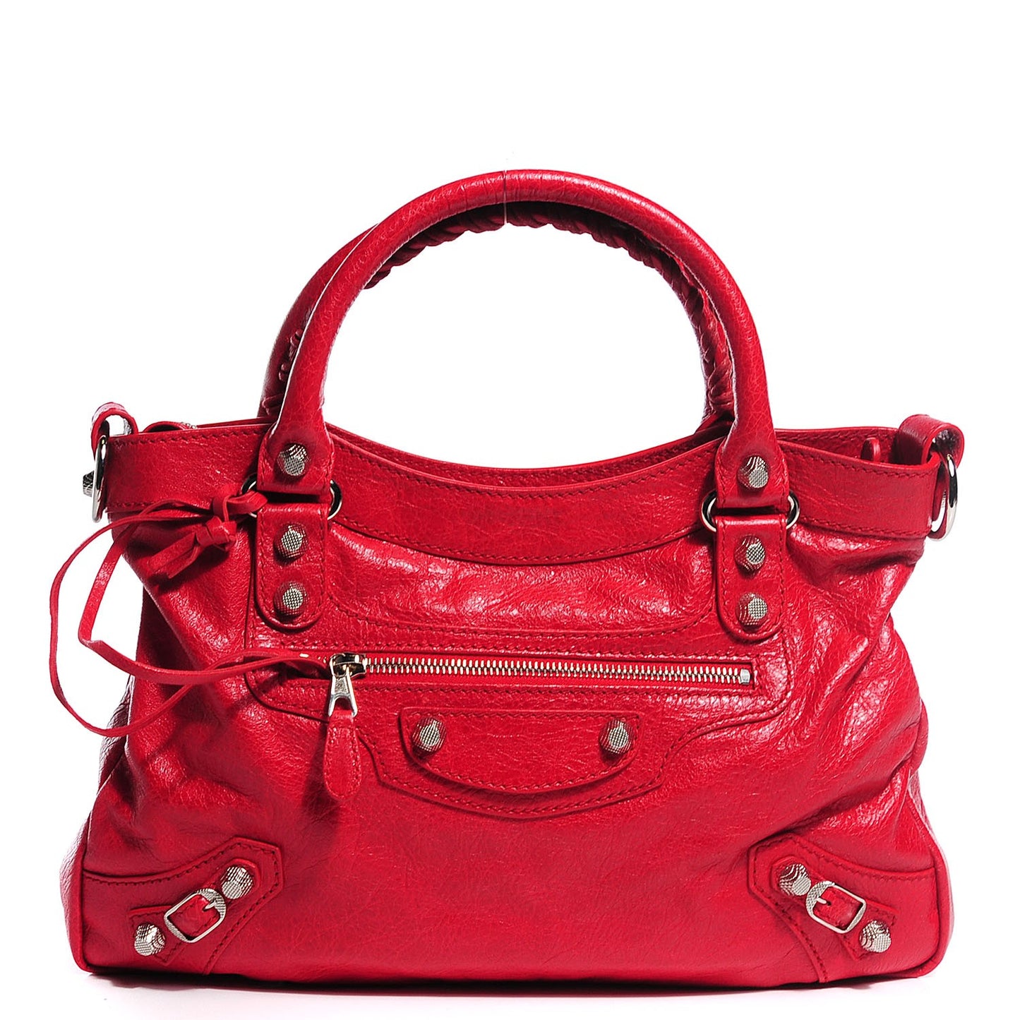 Agneau Giant 12 Silver Hardware Town Rouge Coquelicot