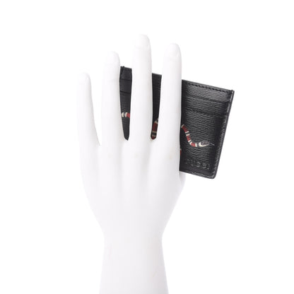 Gucci Calfskin Kingsnake Card Holder Black 2 of 9