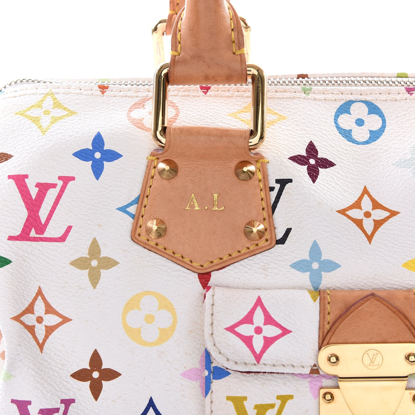 Monogram Multicolor Speedy 30 White