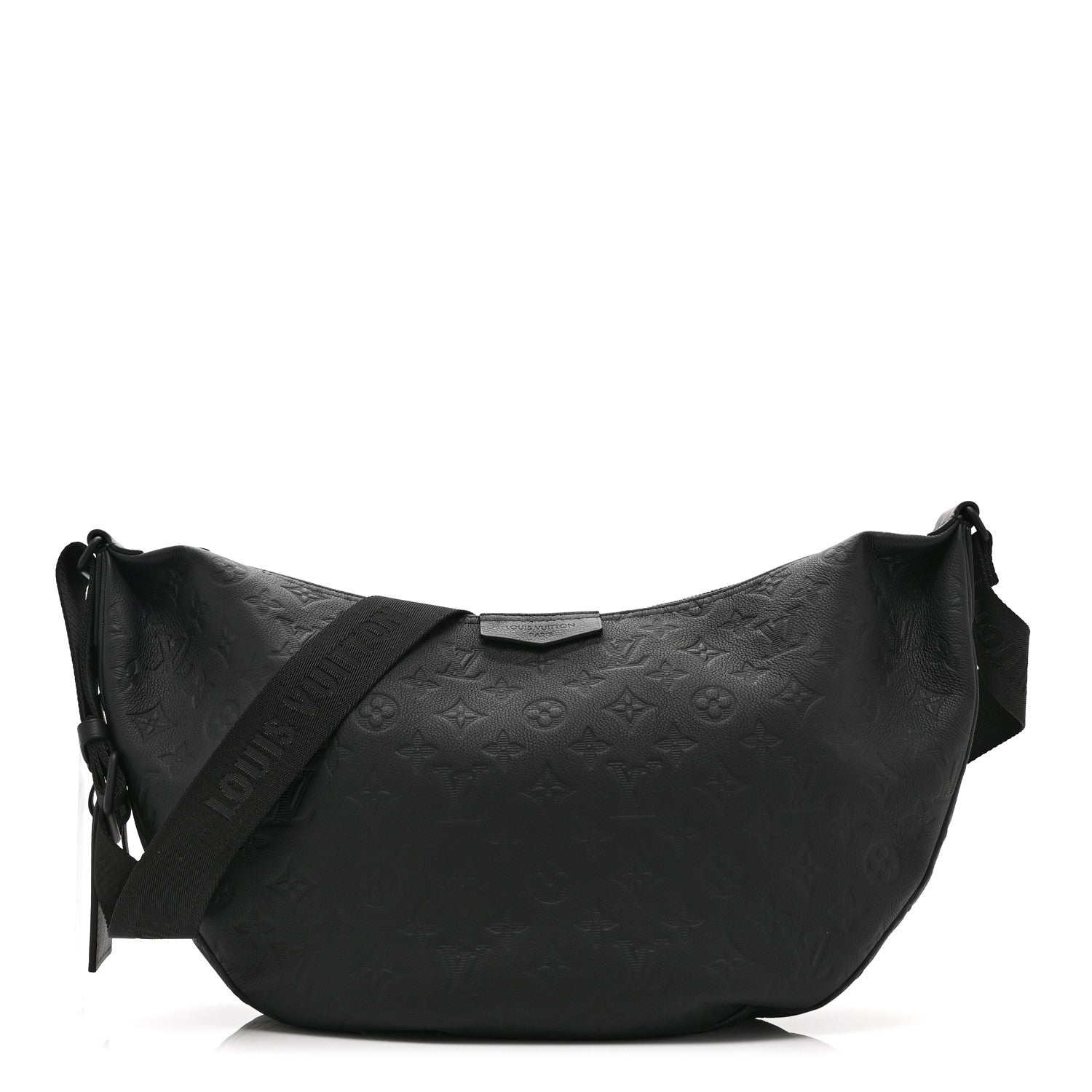 Louis Vuitton Calfskin Monogram Shadow Hobo Hamac Black 1 of 9