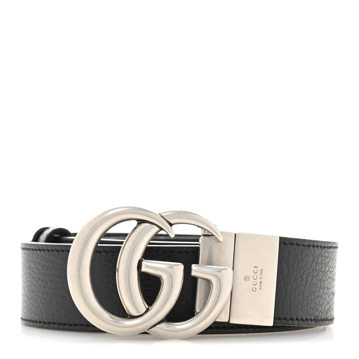 Selleria Calfskin Mens Interlocking G Belt 100 40 Black