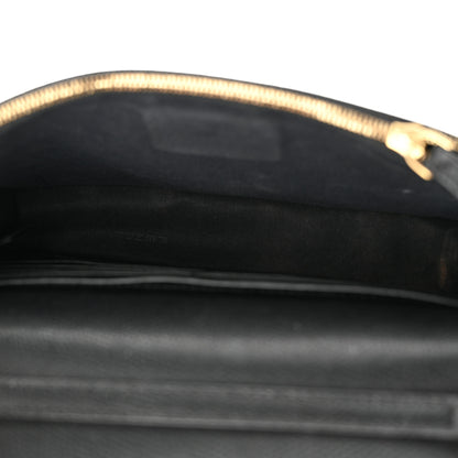 Fendi Vitello Cruise F is Fendi Bi-Color FF 1974 Embossed Medium Envelope Wallet On Chain Black Maya 5 of 14