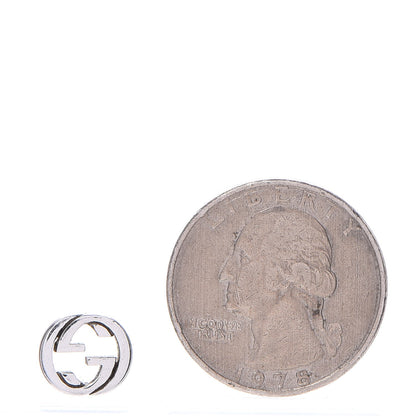 Gucci Sterling Silver Interlocking GG Stud Earrings 2 of 5